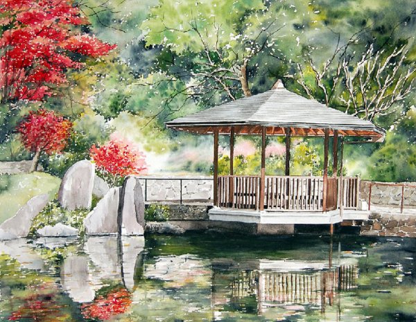 Художник Marie-Claire Houmeau Япония