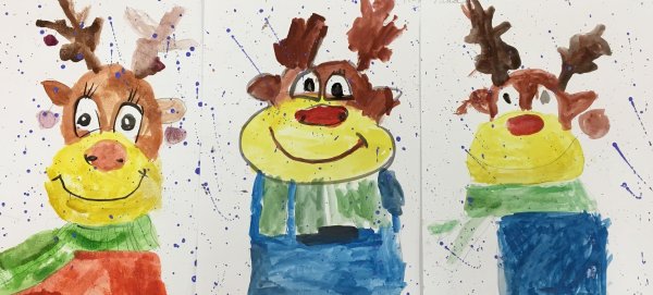 Олаф красками