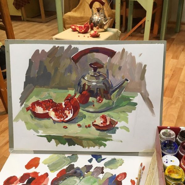 Живопись гуашь художественная Академия Строганка