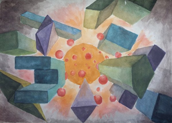 Натюрморт из геометрических фигур