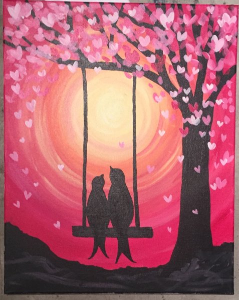 Интересные картины гуашью