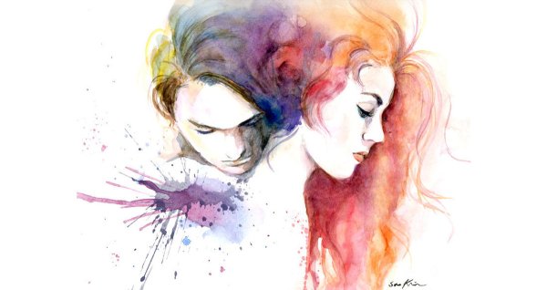 Картины гуашью любовь