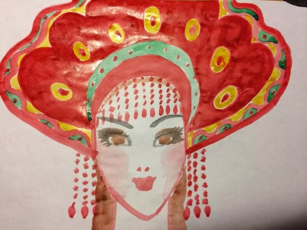 Кокошник детские рисунки