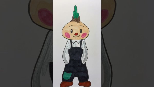 Футболка с рисунком Чиполлино