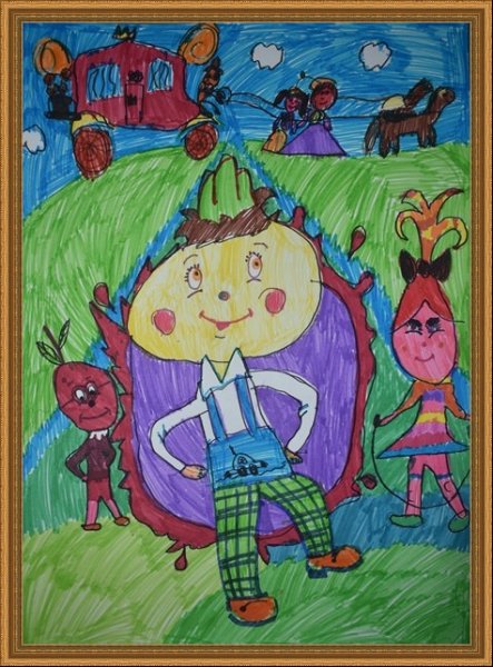 Чиполлино в картинках для детей 3-4 лет