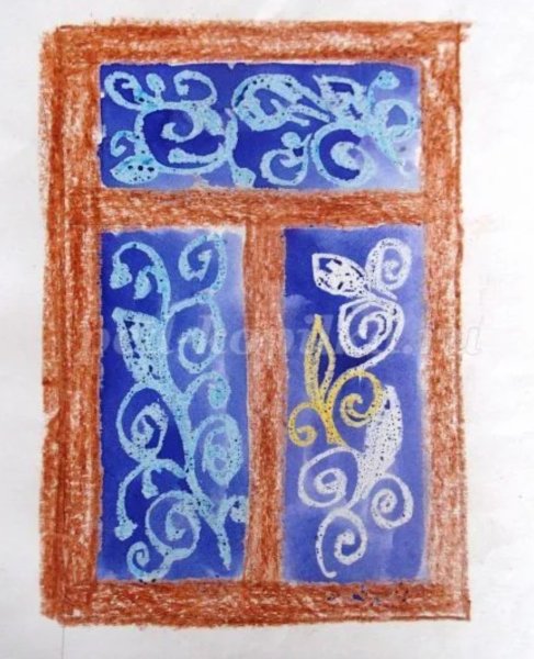 Рисование гуашью новый год