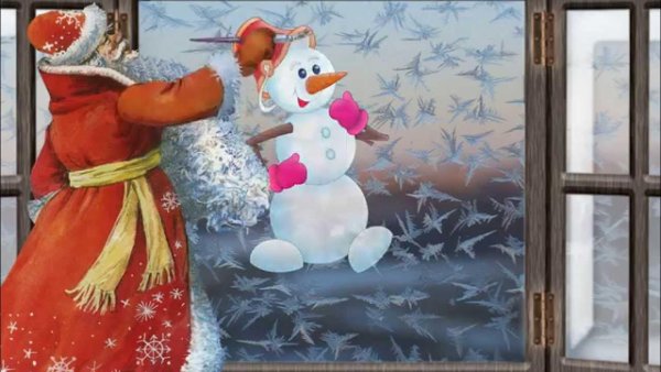 Ребенок рисует на окне