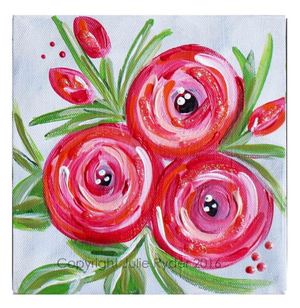 Рисование к 8 марта гуашь