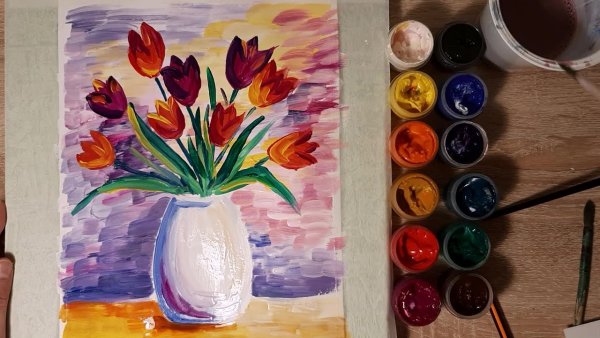 Цветы для рисования детям