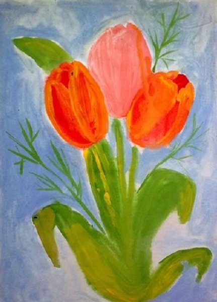 Рисование букет цветов