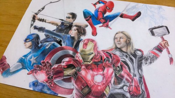 Мстители рисунки