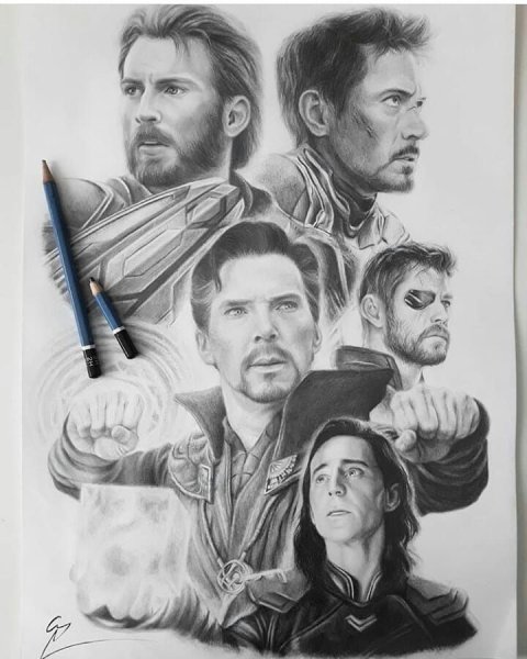 Мстители карандашом