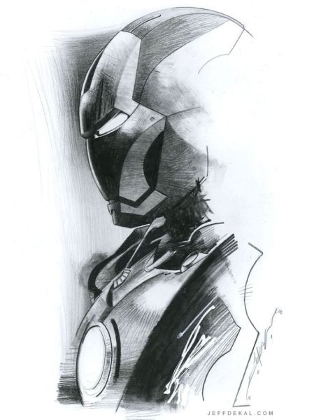 Марвел карандашом Марвел Железный человек