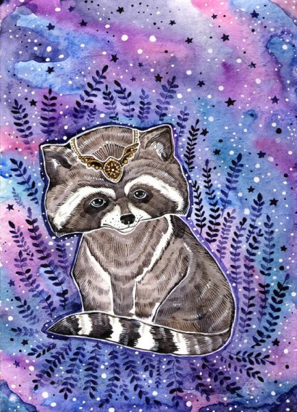 Енотик гуашью