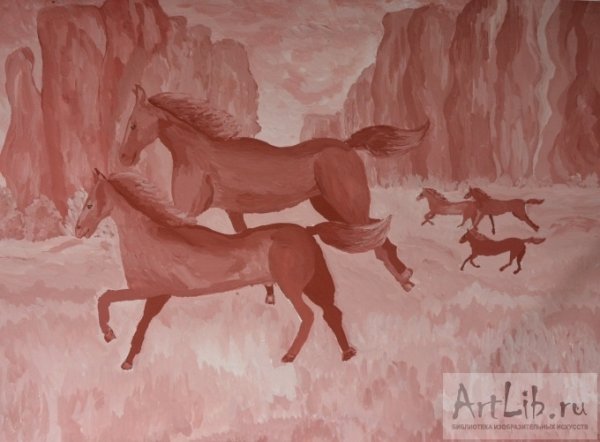 Гризайль животные