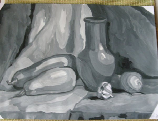 Техника гризайль в живописи акварелью