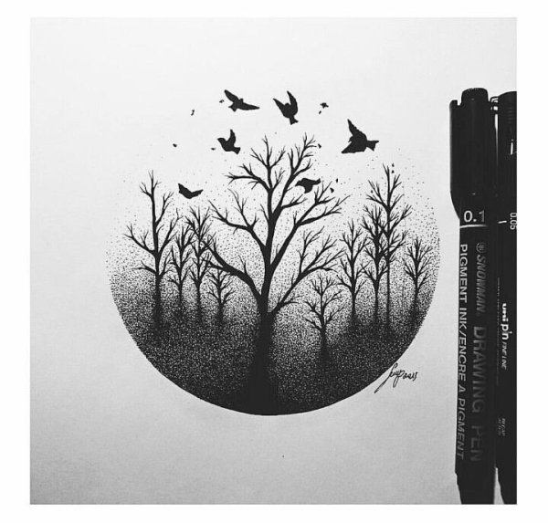 Грустные рисунки