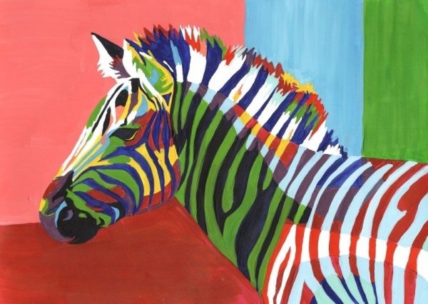 Andy Warhol Зебра картина