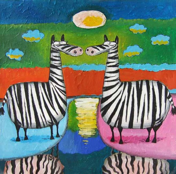 Рисование с детьми Зебра