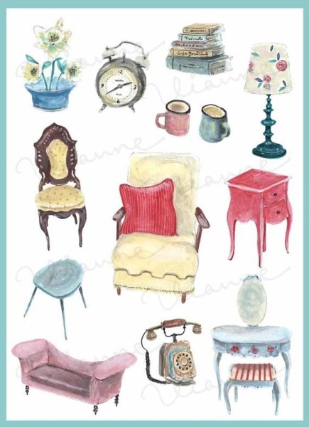 Мебель гуашь