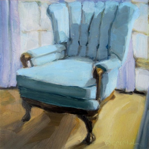Кресло гуашью