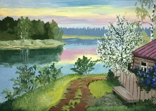 Детские рисунки красками