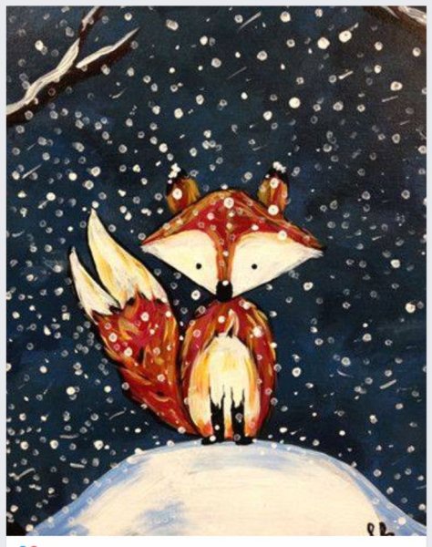 Животные гуашью