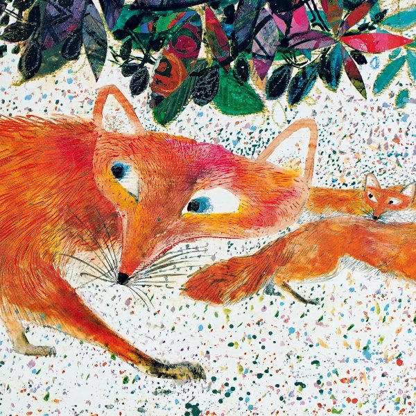 Лиса гуашью для детей