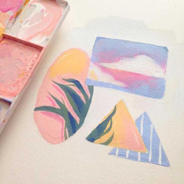 Рисунки акварелью Эстетика