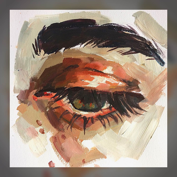Глаз акварелью