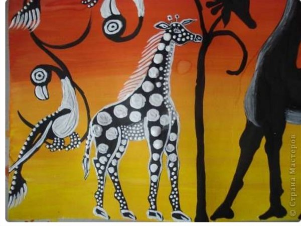 Жираф рисунок