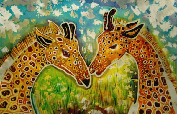 Акварельный Жираф