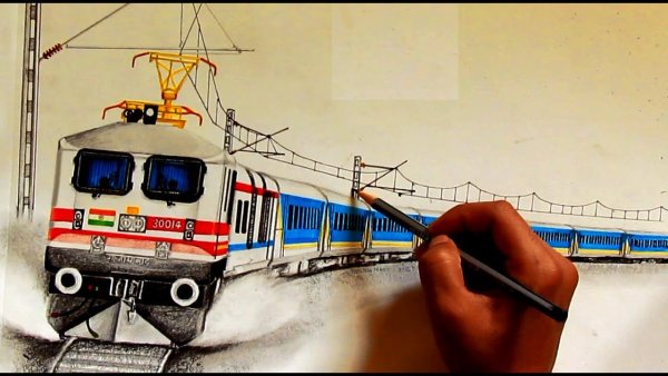 Поезд скетчинг