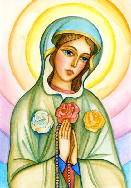 Икона Пресвятой Богородицы Таинственная роза