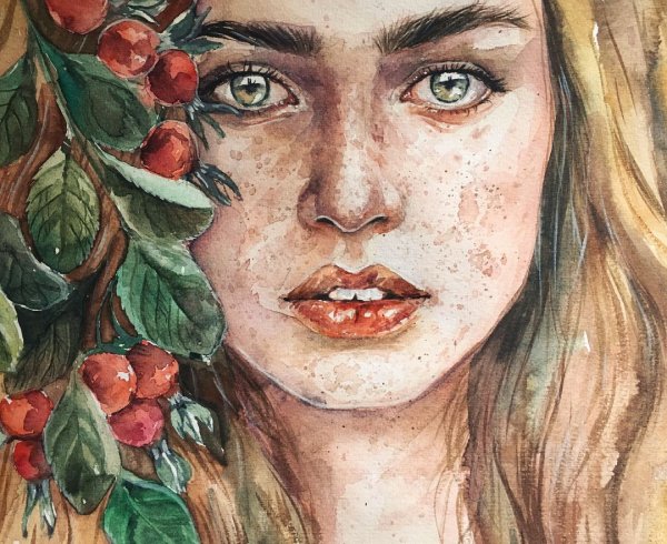 Леся Поплавская акварель