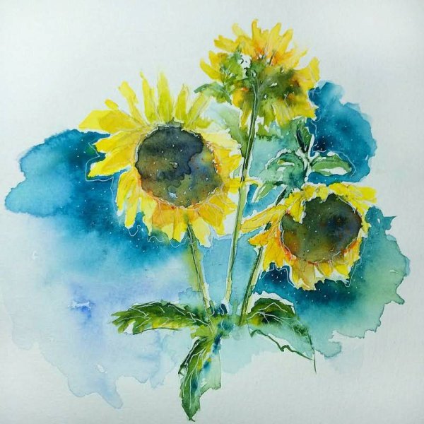 Акварельные техники для детей