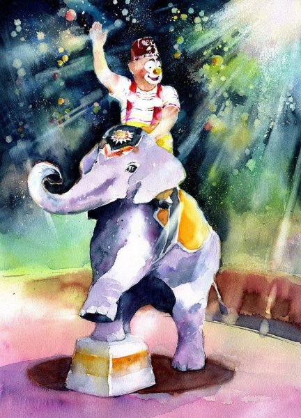 Цирк в живописи художников