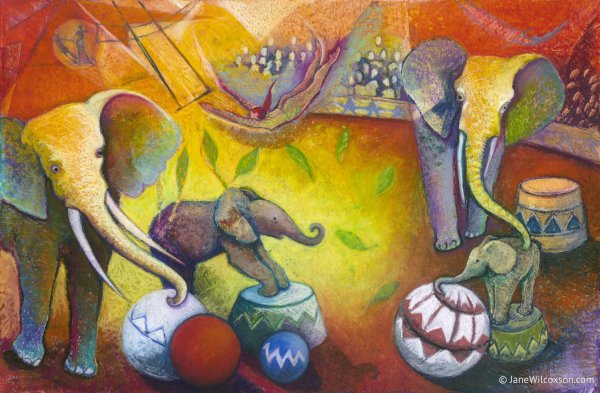 Декоративная композиция цирк