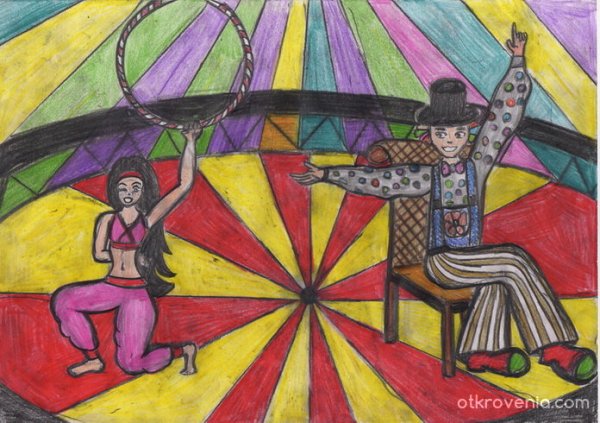 Сюжетная композиция в цирке