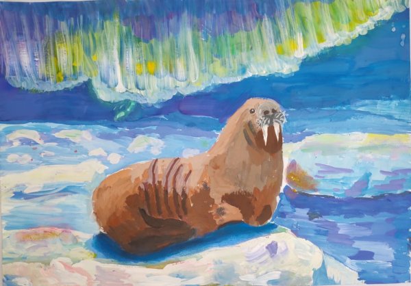 Морж живопись