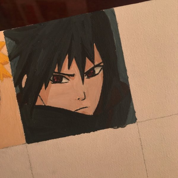 Наруто гуашью