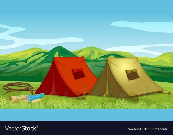 Иллюстрация палаточного лагеря