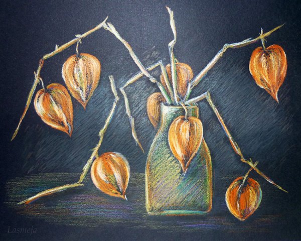 Витраж физалис