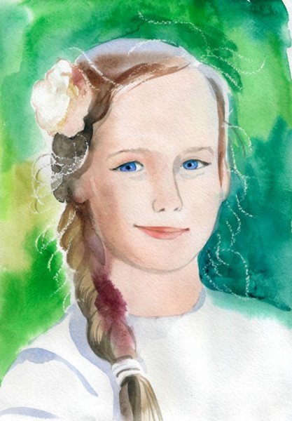 Автопортрет гуашью а4 Тимоти