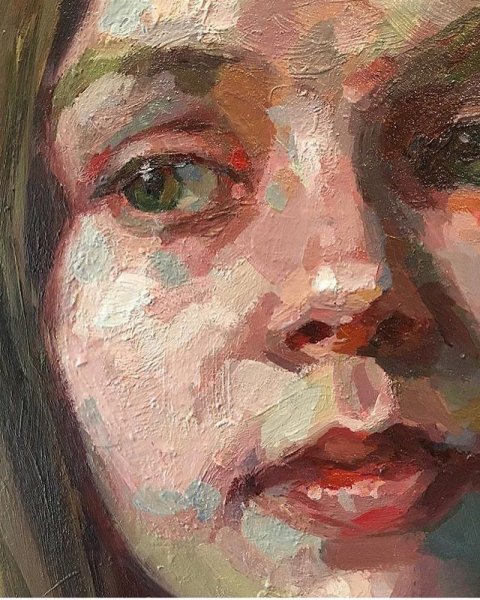 Академический портрет темперой