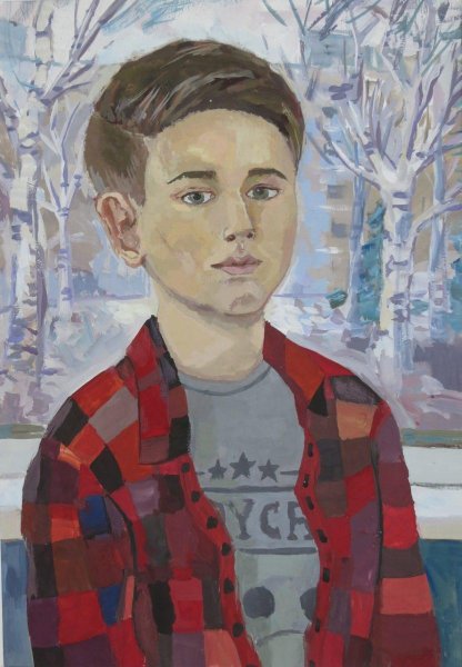 Рисование портрета акварелью