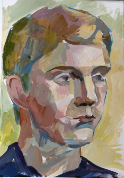 Рисование портрета пастелью