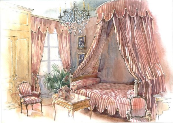 Скетчинг шторы