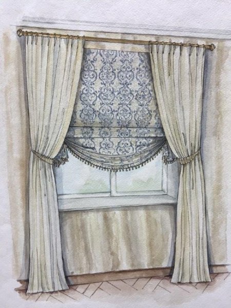 Эскизы штор