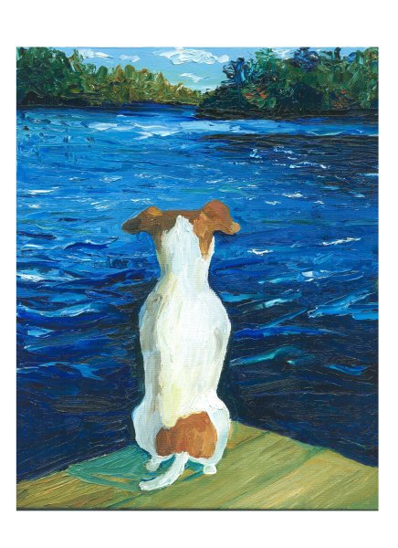 Картина Джек Рассел терьер